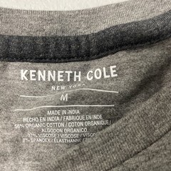KENNETH COLE Men’s Organic Cotton Blend Crewneck T-Shirt MEDIUM GRAY Stretch