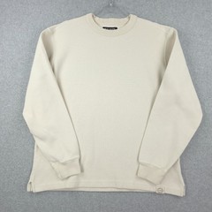 Filson Shirt Mens Large Waffle Knit Thermal Crew Neck Long Sleeve Sand