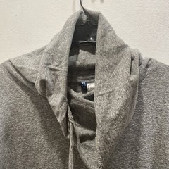 H&M Divided Mens Cowl Neck Short Sleeve Shirt With Drawstrings Size Large