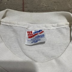 Hanes Heavy Soft Genesis Graphic Print Crew Neck White Short Sleeve T-Shirt L