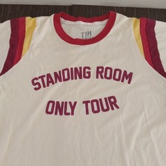 Tim McGraw Standing Room Only Tour T Shirt Small 70’s Style Cream Ringer T-shirt
