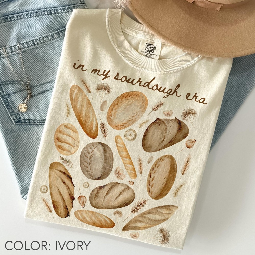 In My Sourdough Era Shirt Comfort Colors®, Bread Lover T-Shirt