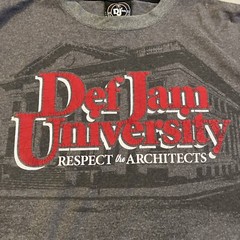 RARE – Vintage – Def Jam University Spell Out Puff Print Long Sleeve Shirt – XL