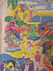1980’s Palm Beach Resort Single Stitch T-Shirt Neon Colors Florida Sz S/M
