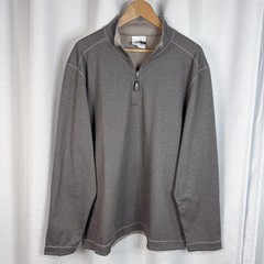 JOHNSTON & MURPHY XC4 Reversible 1/4 Zip Extreme Comfort Brown Tan Men’s XXL