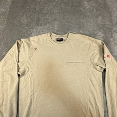 Ariat FR Shirt Mens Small Beige Long Sleeve Pocket Flame Resistant Workwear