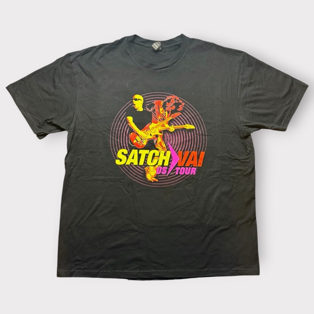 Joe Satriani Steve Vai Satch/Vai US Tour 2024 T-Shirt Black XL Gildan Softstyle