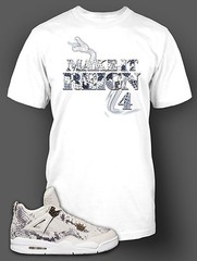 Pro Club Shaka Make It Reign Graphic Sneaker Sport Tee Shirt Match J4 Snakeskin
