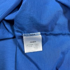Lacoste Mens Pima Cotton V-Neck T-Shirt Blue Regular Fit Logo FA10614 Size 4 M