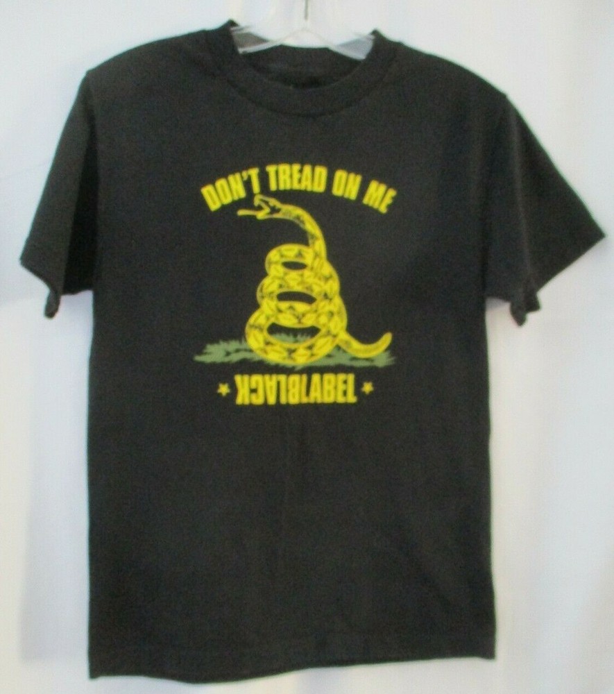 DON’T TREAD ON ME – BLACK LABEL T-SHIRT – SIZE SMALL