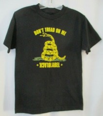 DON’T TREAD ON ME – BLACK LABEL T-SHIRT – SIZE SMALL
