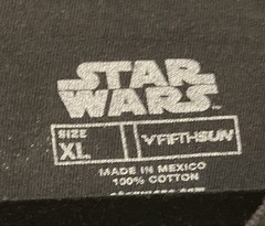 Star Wars Mandalorian Fifth Sun T-Shirt XL Black “Boba Fett Lives”
