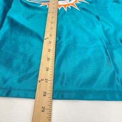 NFL Team Apparel Miami Dolphins Jersey Men S Aqua Orange Embroidered Logo Shirt
