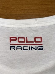 Polo Ralph Lauren T shirt Men L White Offshore Sailing Team American Flag Preppy