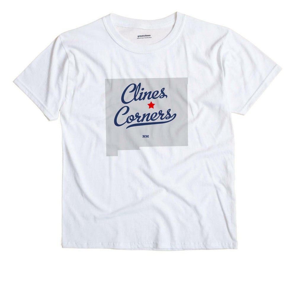 Clines Corners New Mexico NM T-Shirt MAP