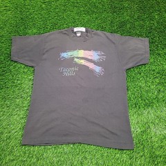 Vintage 80s Taconic Hills Rainbow Shirt L/XL 22×27 USA