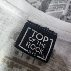Rockefeller Center NYC Shirt Men’s L Top of the Rock Lunch Atop Skyscraper Graph
