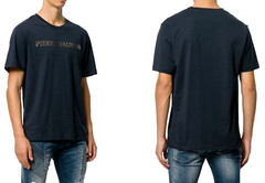 Pierre Balmain Mens Iconic Top Logoshirt Gold Logo Shirt Kurzarm T-Shirt 52 XL