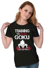 Anime Gym Workout Training to Beat Krillin Womens Top Junior Graphic Tee