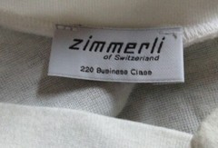 ZIMMERLI SWITZERLAND 220 WHITE T-SHIRT V-NECK MENS SIZE M 8954 COTTON PREOWNED