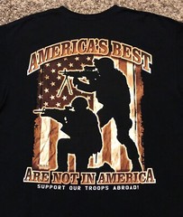 7.62 Design America’s Best Are Not In America 2010 Men’s Black T-Shirt Size XL