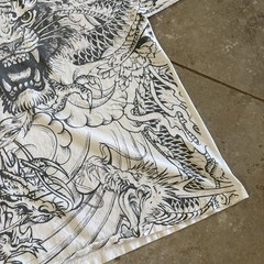 Vintage Miami Ink Shirt Mens XL Tattoo Japanese Dragon & Tiger