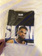Karl Anthony Towns Slam Cover -Black Large Tee Shirt