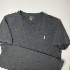 Polo Ralph Lauren Shirt Men Sz L Crewneck Short Sleeve Tee Charcoal Gray Pony