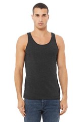 3 Pieces – BELLA + CANVAS 3480 Jersey Tank – Dark Gray Heather