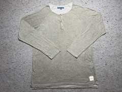 Shore Shirt Mens XL Green Long Sleeve Henley Cotton Rayon Polyester Made In USA
