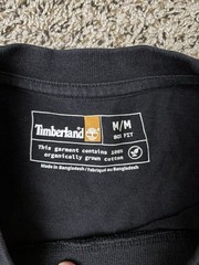 Timberland Checkered Short Sleeve Shirt Black, Size M