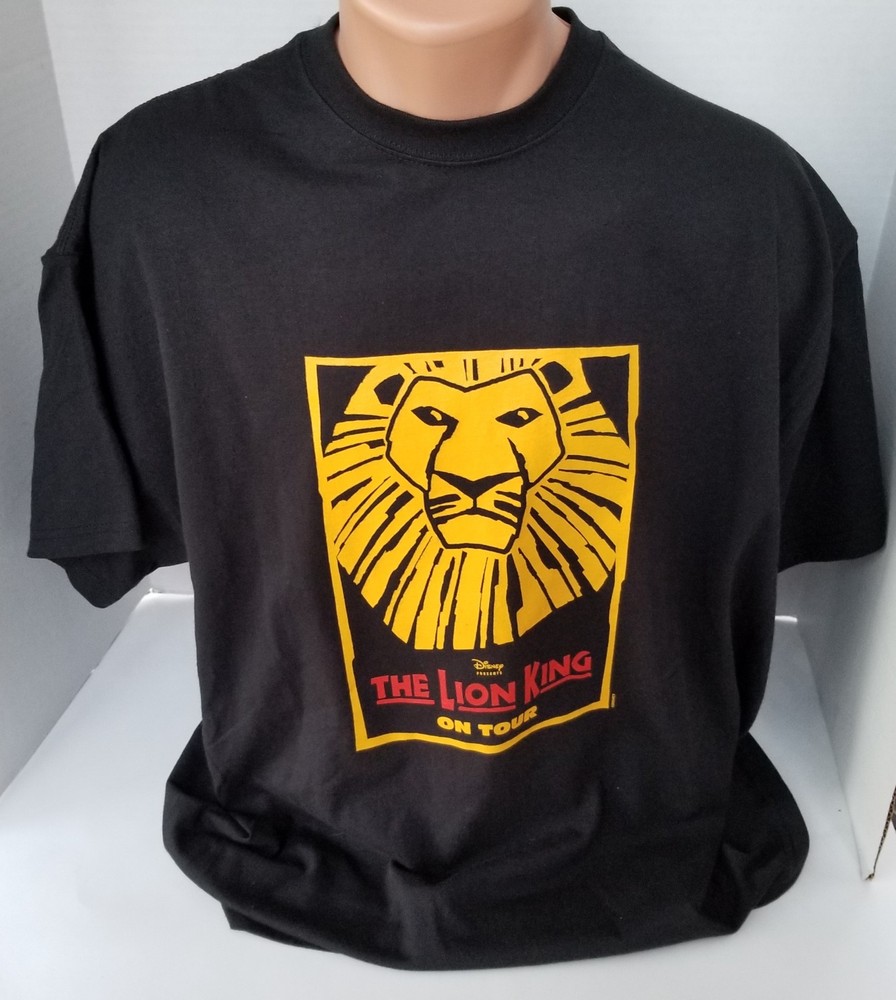 DISNEY 2013 Broadway on Tour LION KING Large Graphic Cotton Tee T-shirt Adult XL