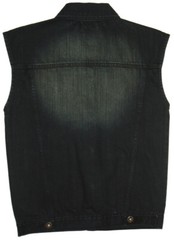 MENS BIKER DENIM VEST (DIRECT MANUFACTURER TO YOU) + FREE SHIPPING