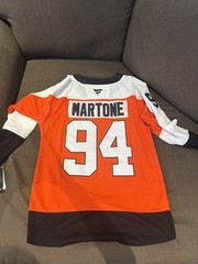 Porter Martone Philadelphia Flyers Orange and White Jersey Mens Size Medium (50)
