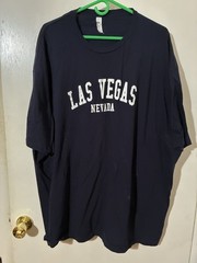 Las Vegas Nevada Tourism Adult 4XL Dark Blue Smartex Brand 100% Cotton T-Shirt