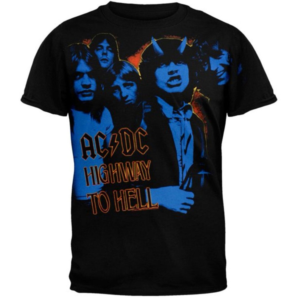 AC/DC cd cvr NIGHT PROWLER Official SHIRT MED New highway to hell Angus Young