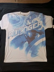 Custom Avengers Captain America Mens T Shirt Size XL 2012 Marvel