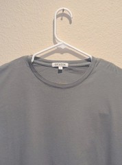 Gustin T-Shirt Mens SS Light Steel Blue Organic Cotton Made In USA Crew Neck L
