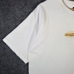 Vintage Mossimo Shirt Mens Large White 90s Skate Battery Parody Stussy Surf USA