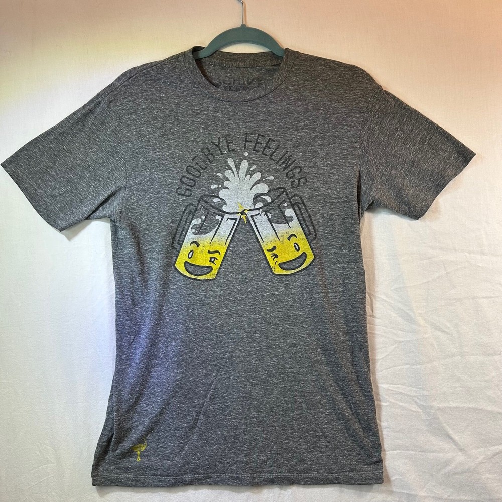 goodbye feelings drinking shirt size small the chive tees gray