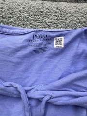 Polo Ralph Lauren Men’s Light Purple Long Sleeve Jersey Hooded T-Shirt