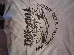 VTG Skinny Dick ‘s Half Way Inn Funny Joke Destination Tee Size XL Alaska