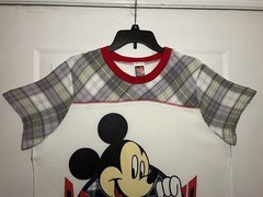 Disney Mickey Unlimited Vintage 90’s Long White Sleep Shirt Nightshirt