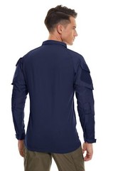 Men’s 1/4 Zip Tactical T-Shirt Long Sleeve Outdoor Hiking Casual Work Pullover T