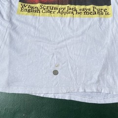 Vintage Scrumpy Jack Cider T Shirt Large Shooting Maggot 90s Promo Breweriana