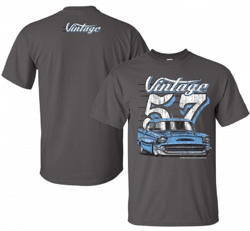 1957 Chevrolet Bel Air (Distressed) Mens T shirt(licensed) Johny Rockstar Brand