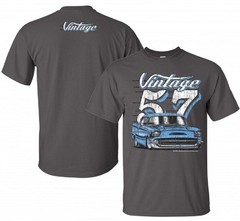 1957 Chevrolet Bel Air (Distressed) Mens T shirt(licensed) Johny Rockstar Brand