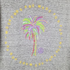 Neff Weekends Are Made For Fun T Shirt Mens Large Green Palm Tree Graphic Cotton