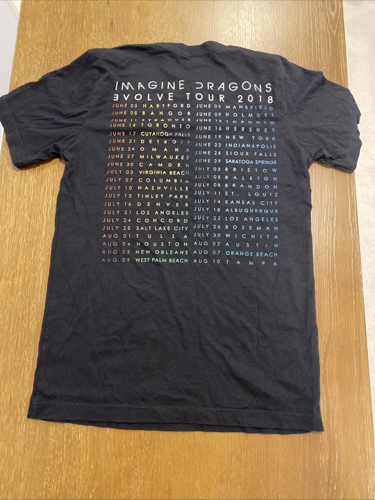 Imagine Dragons EVOLVE Tour 2018 Concert Shirt Women’s Small – Concert Tour Date
