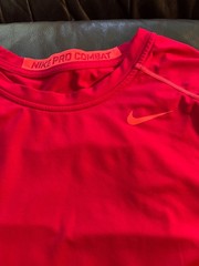 Nike Pro COmbat dri fit t shirt 2xl maroon MInt condition athletic work out gear